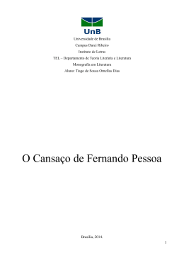 O Cansaço de Fernando Pessoa - BDM