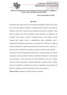 civilizao e educao protestante na amrica latina: de facundo ao