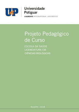 Projeto Pedagógico - Ciências Biológicas - licenciatura