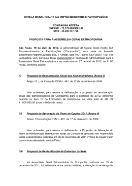 19/04/2012 Proposta da Administra&ccedil;&atilde;o para AGE