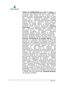 ACORDO COLETIVO DE TRABALHO que entre si firmam