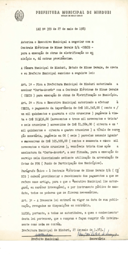 centrais el&eacute;tricas ae minas cer-eis s/i -cmie - para a
