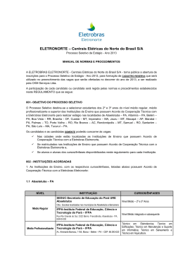 ELETRONORTE – Centrais Elétricas do Norte do Brasil S/A