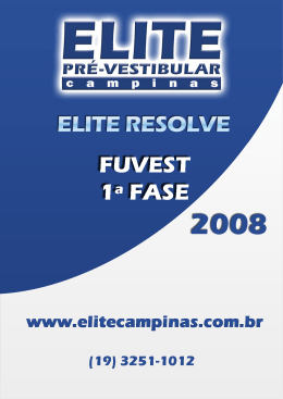 resolução comentada - versão v - Elite Pré-Vestibular