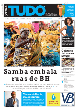 Samba embala ruas de BH