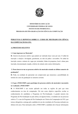 D&uacute;vidas frequentes () - Instituto de Inform&aacute;tica