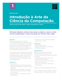 Introdu&ccedil;&atilde;o &agrave; Arte da Ci&ecirc;ncia da Computa&ccedil;&atilde;o