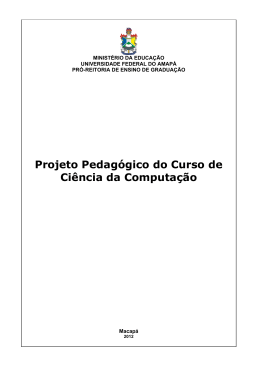 Projeto Pedagógico do Curso de Ciência da Computação