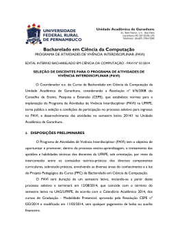 Bacharelado em Ci&ecirc;ncia da Computa&ccedil;&atilde;o