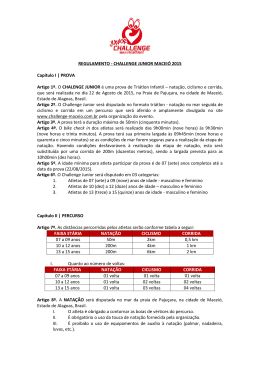 REGULAMENTO - CHALLENGE JUNIOR MACEIÓ 2015 Capítulo I