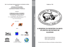 a reserva da biosfera da mata atl&acirc;ntica no estado de alagoas