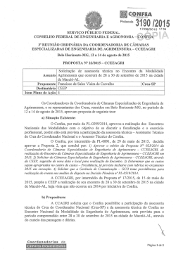 3a REUNi&Atilde;o oRDiN&Aacute;RrA DA cooRDENADoRiA DE