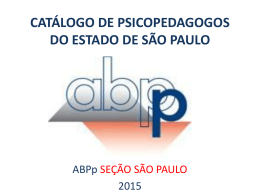 Catálogo - ABPp Associação Brasileira de Psicopedagogia