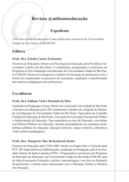 Revista @mbienteeduca&ccedil;&atilde;o - Cruzeiro do Sul Educacional