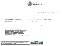 Divulga&ccedil;&atilde;o do Ensalamento da PROVA OBJETIVA - Ed. n&ordm;