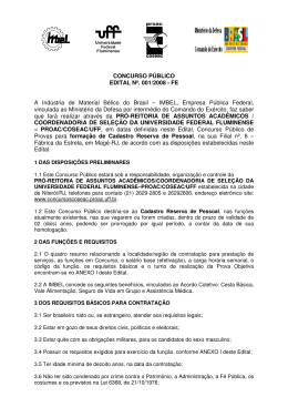 Edital 001/2008-FE - Uff - Universidade Federal Fluminense