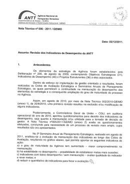 Nota T&eacute;cnica n&ordm; 006/2011