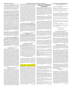 Edital - Di&aacute;rio Oficial