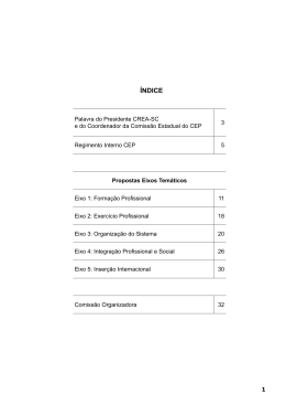 Propostas 10°CEP - CREA-SC