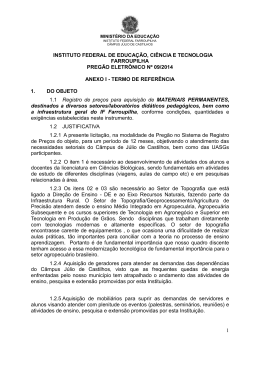 instituto federal de educa&ccedil;&atilde;o, ci&ecirc;ncia e tecnologia