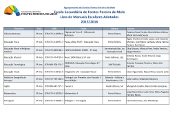 Escola Secund&aacute;ria de Fontes Pereira de Melo Lista