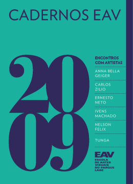 Cadernos EAV – Encontros com Artistas (2009)