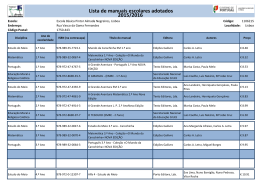 Manuais Escolares 2015/2016