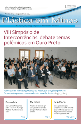 VIII Simp&oacute;sio de Intercorr&ecirc;ncias debate temas - SBCP-MG