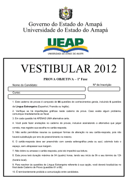 Prova 1&ordf; Fase