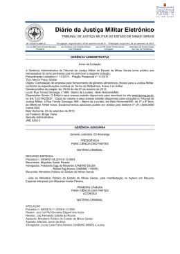 Di&aacute;rio da Justi&ccedil;a Militar Eletr&ocirc;nico