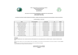 Resultado da 3&ordf; Etapa (Avalia&ccedil;&atilde;o de Compet&ecirc;ncias)
