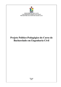 Projeto Político Pedagógico - Universidade Federal do Amapá