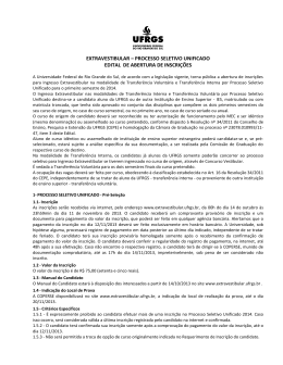 extravestibular &ndash; processo seletivo unificado edital de