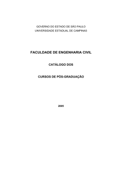 Faculdade de Engenharia Civil, Arquitetura e Urbanismo