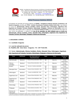 Edital 2015.1 Demais cursos