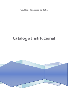 Faculdade Pit&aacute;goras de Betim - Cat&aacute;logo Institucional