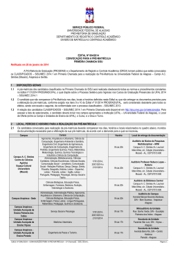 Primeira Chamada (sisu) Retificado Em 20.01.2014