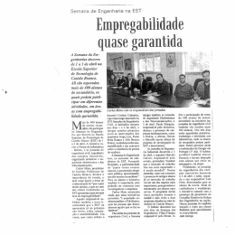 Semana de Engenharia na EST - Empregabilidade quase garantida