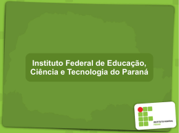Instituto Federal de Educação, Ciência e Tecnologia do Paraná