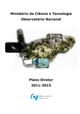 Ministério da Ciência e Tecnologia Observatório Nacional Plano