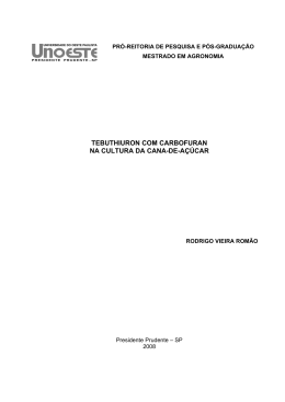 tebuthiuron com carbofuran na cultura da cana-de