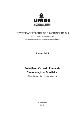 Polietileno Verde do Etanol da Cana-de