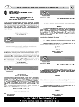 Ano XI &deg; Teresina (PI) - Sexta-Feira, 19 de Abril de 2013 &deg; Edi&ccedil;&atilde;o
