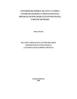 universidade federal de santa catarina centro de filosofia e ciências