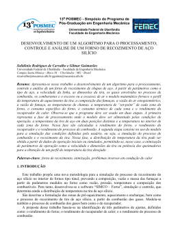 desenvolvimento de um algor&iacute;tmo para o processamento, controle e