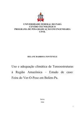 estudo de caso: feira do ver - Universidade Federal do Par&aacute;