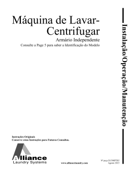 Instala&ccedil;&atilde;o - Alliance Laundry Systems