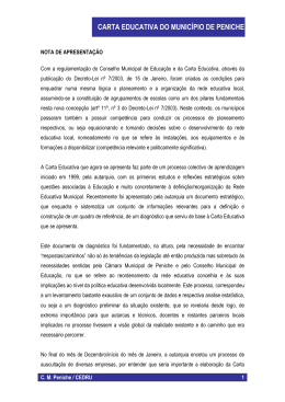 Carta Educativa - C&acirc;mara Municipal de Peniche