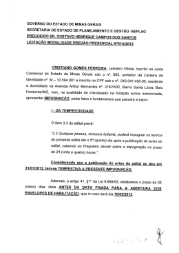 seplag pregoeiro sr. gustavo henrique campos