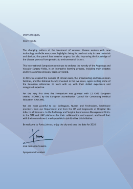 Dear Colleagues, Dear Friends, The changing pattern of the